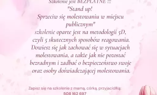 Zdjęcie do  "STAND UP! SPRZECIW SIĘ MOLESTOWANIU W MIEJSCU PUBLICZNYM"